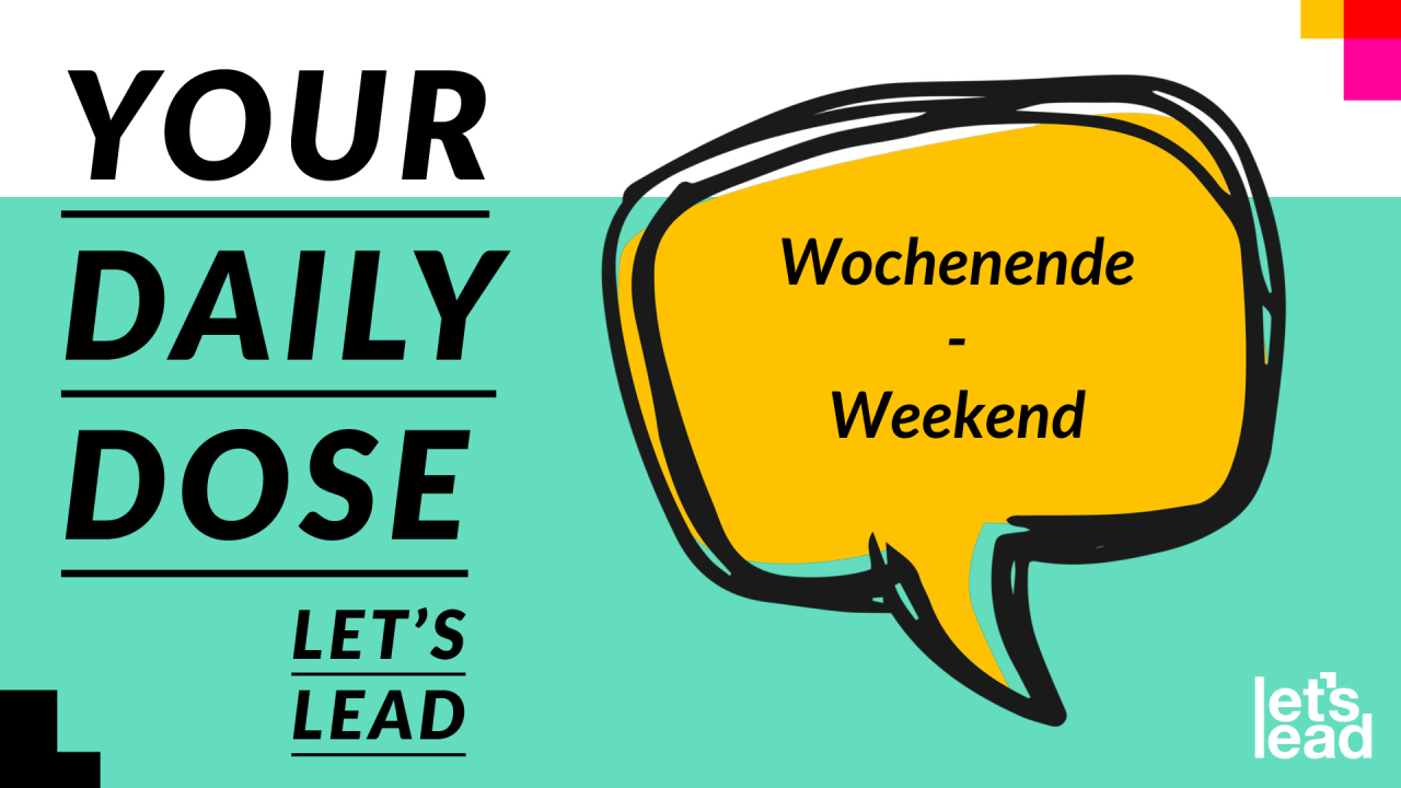 Featured image for “Wochenende”